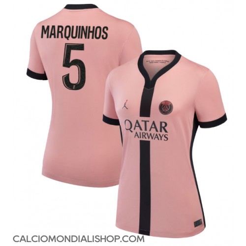 Maglie da calcio Paris Saint-Germain Marquinhos #5 Terza Maglia Femminile 2024-25 Manica Corta